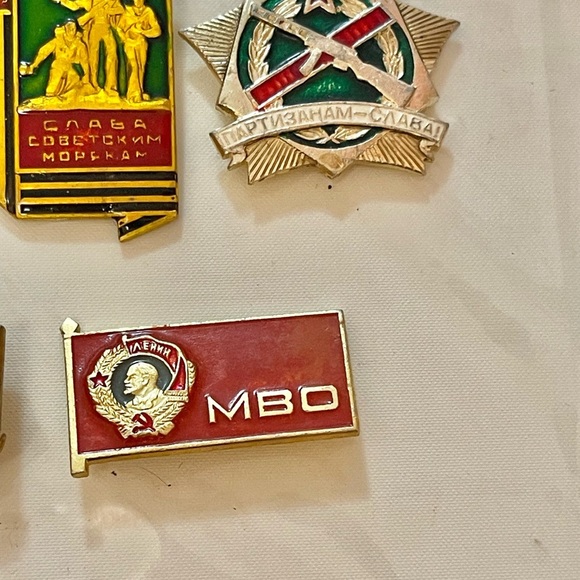 VTG Lot Of 9 Soviet Jubilee Medals Badges Awards USSR Armed Forces Lenin USSR - Picture 5 of 6